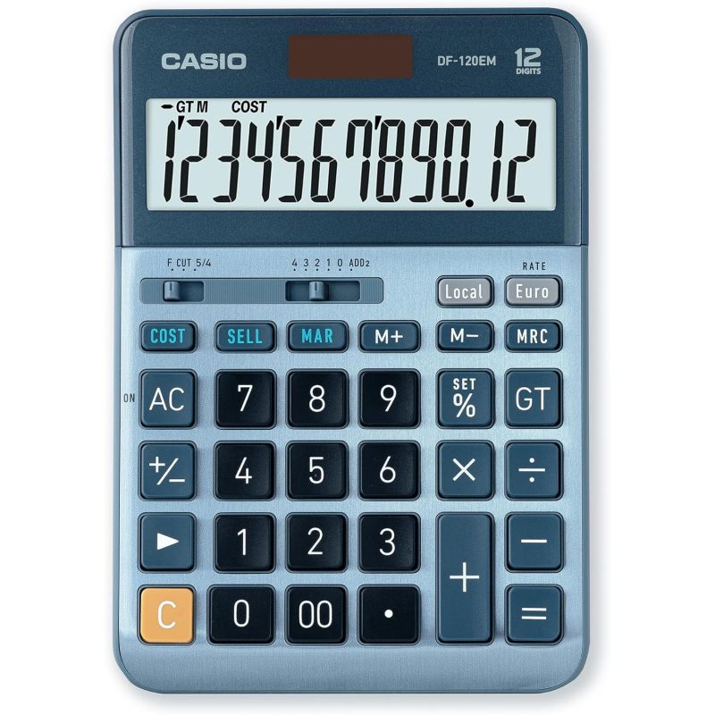 Casio Calculatrice de bureau DF120EM
